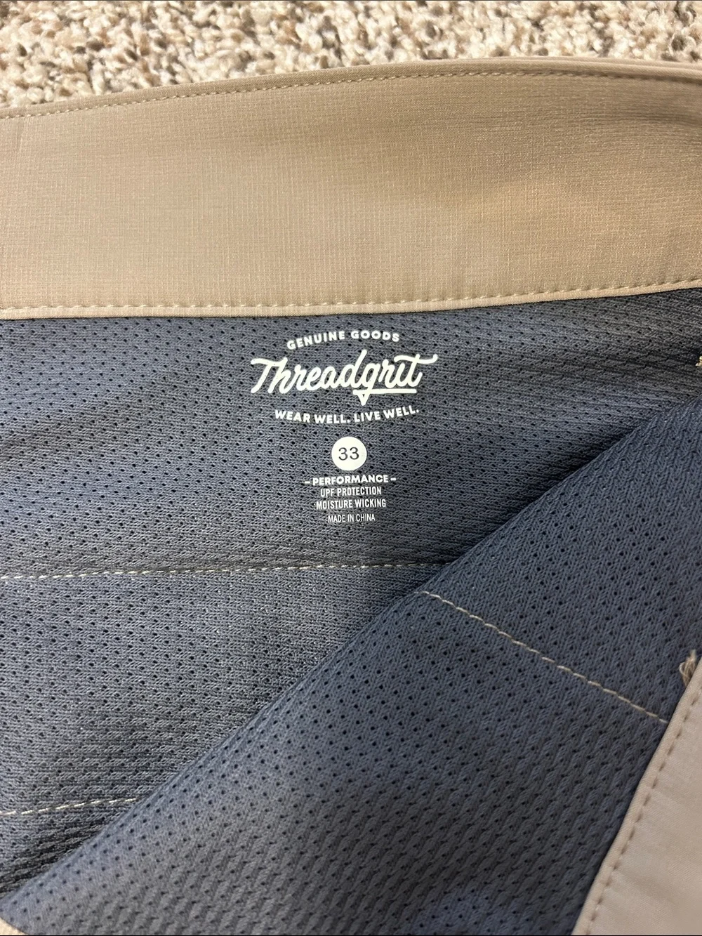 Threadgrit Men's Khaki Shorts